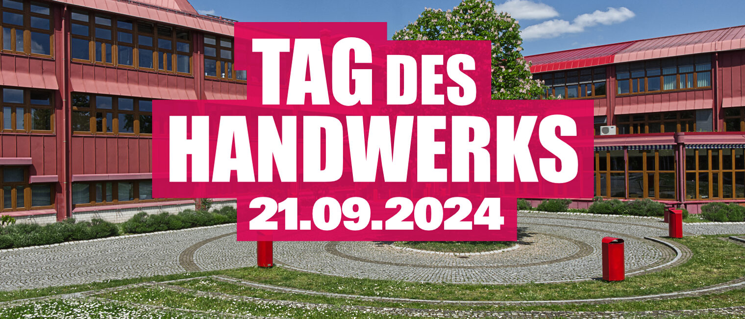 Bild der Bildungsakademie mit dem Logo zum "Tag des Handwerks"